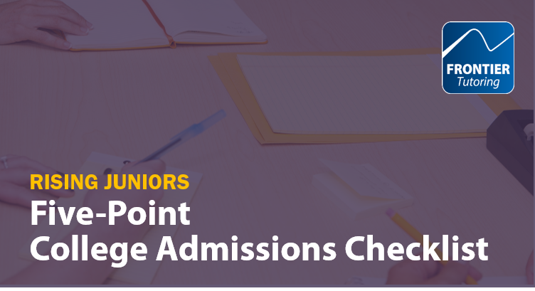 180811 Rising Juniors College Admissions Checklist Blog Graphic